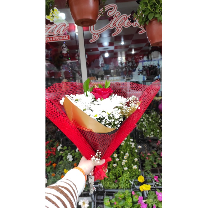 MEVSİM PAPATYA GÜL BUKET