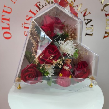 KALP KUTU YAPAY GÜL