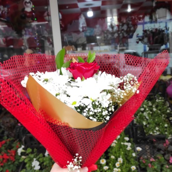 Gül Papatya Mevsim Buketi