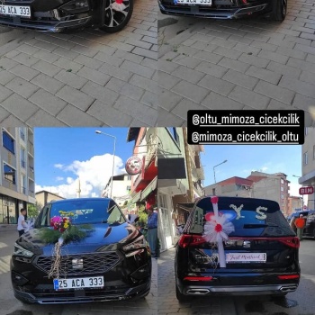 Gelin Arabası Canlı Çiçek Süsleme