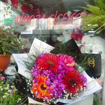 5  Adet Gerbera 20 Dal  Hüsnüyusuf Hazırlanmış Mesim Buketi