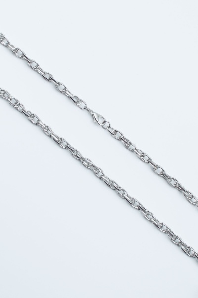 Karışık Geçme Zincir Kolye - Silver Renk