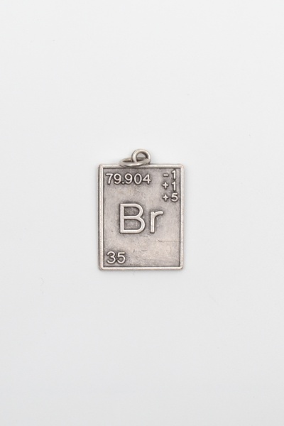 Breaking Bad Br (Brom) Element Kolye Ucu - Antik Gümüş Kaplama
