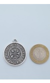 Vegvisir Viking Pusula Kolye Deri İp