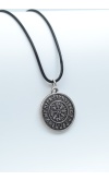 Vegvisir Viking Pusula Kolye Deri İp