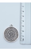 Vegvisir Viking Pusula Kolye Deri İp