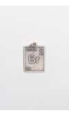 Breaking Bad Br (Brom) Element Kolye Ucu - Antik Gümüş Kaplama