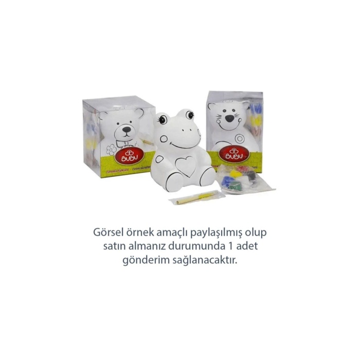 Bu Bu Seramik Kumbara Boyama Hayvanlar