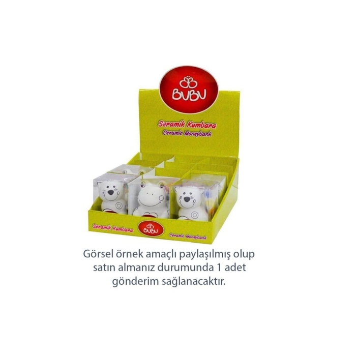 Bu Bu Seramik Kumbara Boyama Hayvanlar