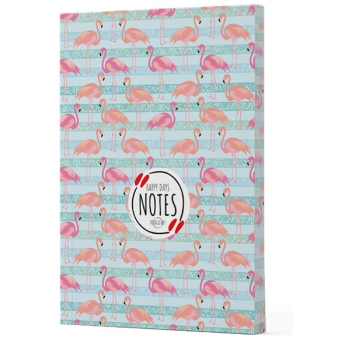 Flamingo 1 - Yan Baskılı Çizgili Defter