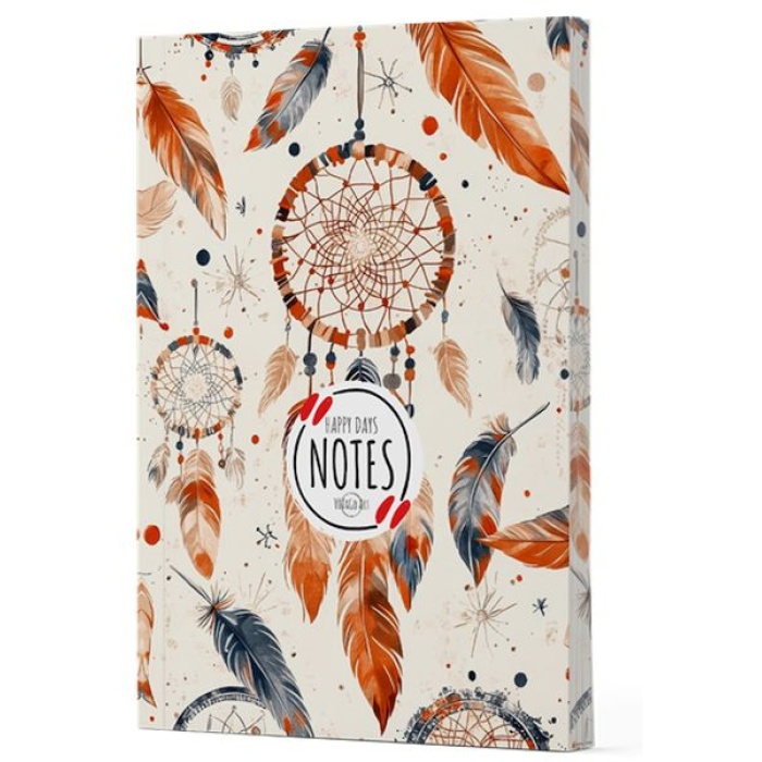 Tüy 5 - Yan Boyamalı Çizgili Defter