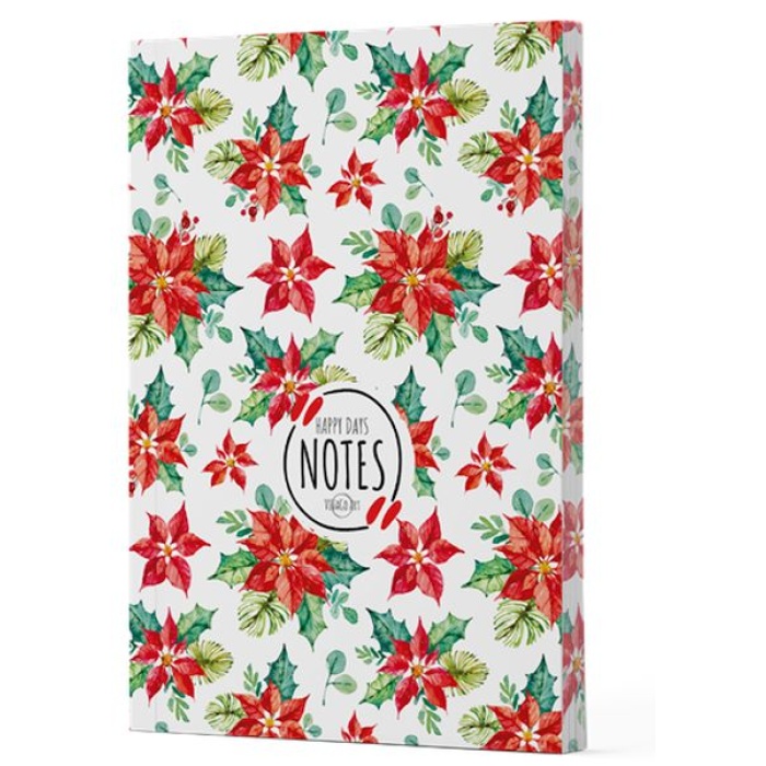 Yılbaşı 6 - Yan Boyamalı Çizgili Defter