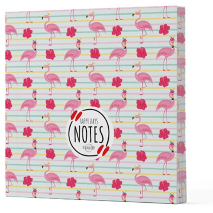 Flamingo 2 - Çizgisiz Yan Boyamalı Defter