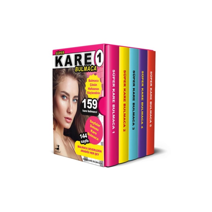 Süper Kare Bulmaca 5 Kitap – Kutulu Set