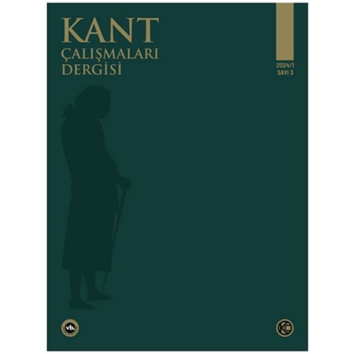 Kant Çalışmaları Dergisi Sayı: 3 - 2024