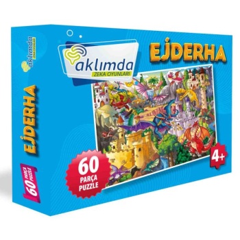 60 Parça Puzzle Ejderha