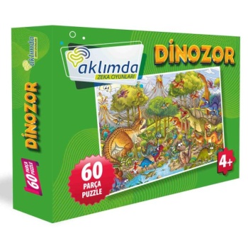 60 Parça Puzzle Dinozor