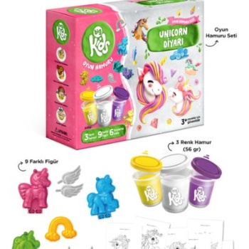 Unicorn Diyarı Oyun Hamuru Seti (18 Parça - 362 Gr)