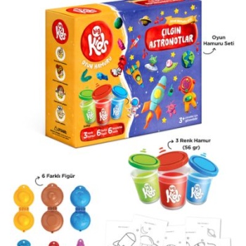 Çılgın Astronotlar Oyun Hamuru Seti (15 Parça - 340 Gr)