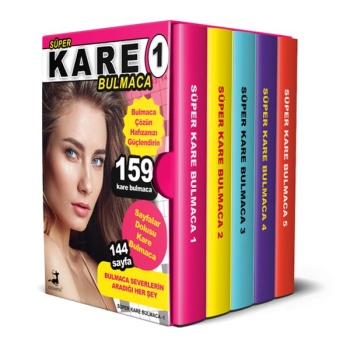 Süper Kare Bulmaca 5 Kitap – Kutulu Set