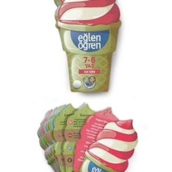 Eğlen Öğren Ice Cream - 360 Soru (7-8 Yaş)
