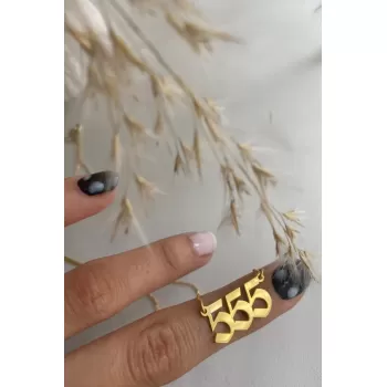 925 Ayar Gümüş Angel Number Kolye Melek Sayı Kolye