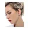 Unisex Beyaz Zirkon 925 Ayar Gümüş Küpe 7 Mm