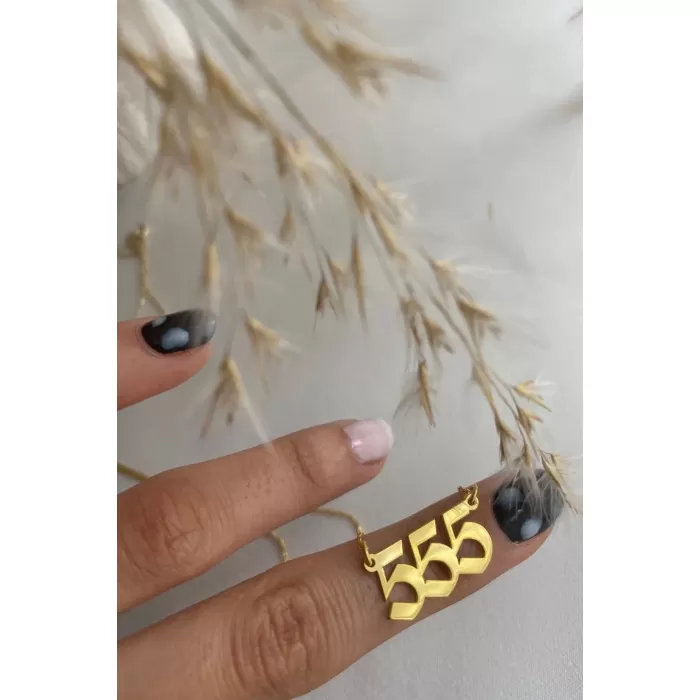 925 Ayar Gümüş Angel Number Kolye Melek Sayı Kolye
