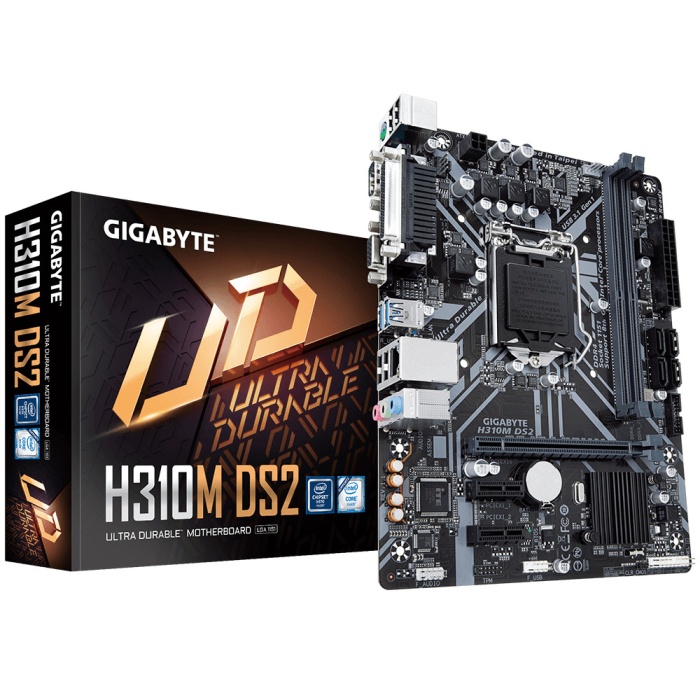 GIGABYTE H310M-DS2 H310 2xDDR4 VGA+RS232+LPT 1xGLAN 1151Pin