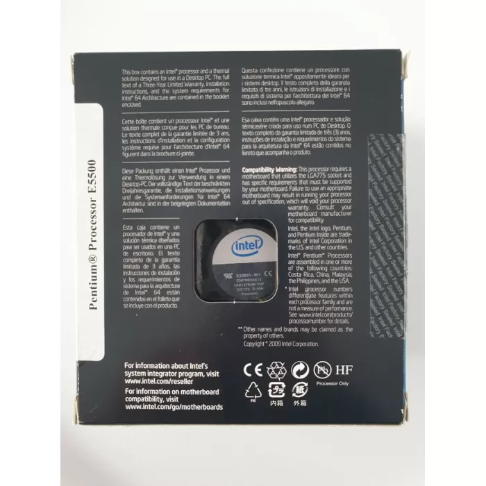 Processore Intel® Pentium® E5500 Box(LGA775)