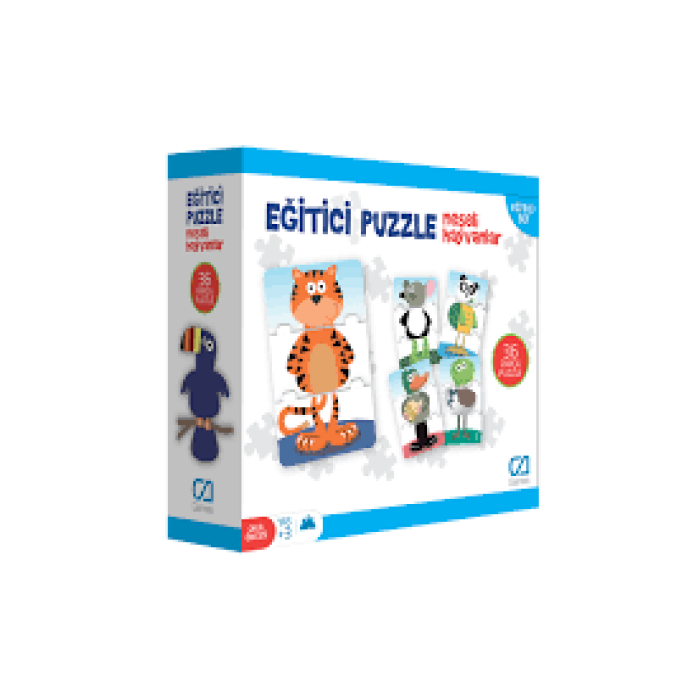 CA GAMES CAEGT 5028 EĞİTİCİ PUZZLE NEŞELİ HAYVANLAR