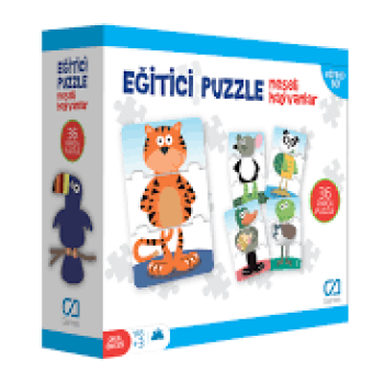 CA GAMES CAEGT 5028 EĞİTİCİ PUZZLE NEŞELİ HAYVANLAR