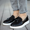 CH002 RBT Loafer Verniciata Erkek Ayakkabı SIYAH