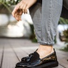 CH002 RST Loafer Verniciata Erkek Ayakkabı SIYAH
