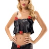 Siyah Saten Babydoll Takım - 333-S