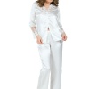 Beyaz Saten Çeyizlik 6 lı Set - 1500