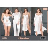 Beyaz Saten Çeyizlik 6 lı Set - 1500