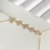 Pirinç Gold Renk Zirkon Taşlı Yıldız Model Kadın Şahmeran