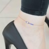 Lacivert Miyuki Taşlı Nazar Boncuklu Hal Hal