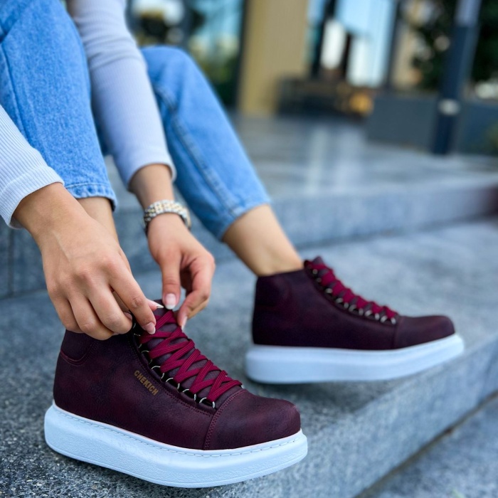 CH258 CBT Roma Kadın Bot BORDO