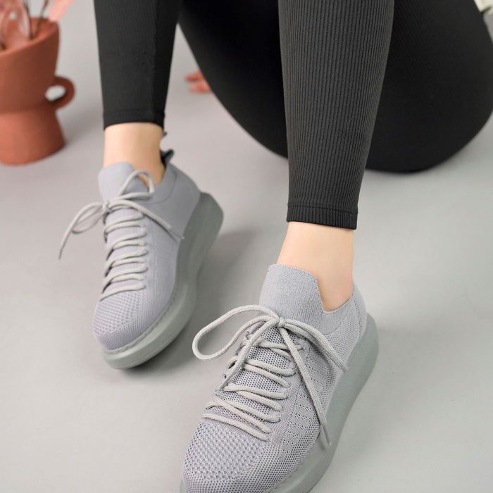 CH307 RT Tricot Kadın Ayakkabı GRI