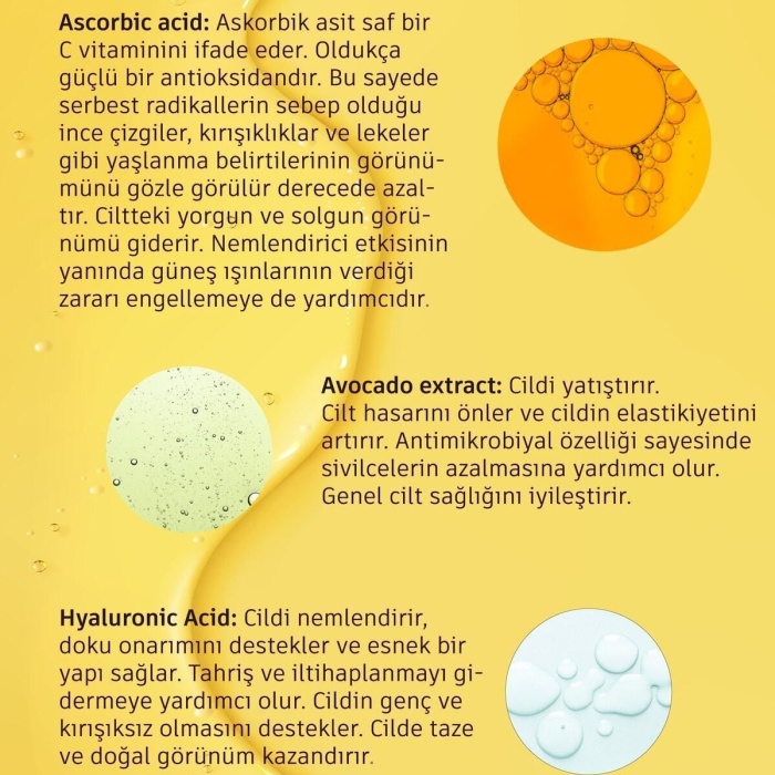Aydınlatıcı Renk Tonu Eşitleyici C Vitamini Serum (%10 Ascorbic Acid)