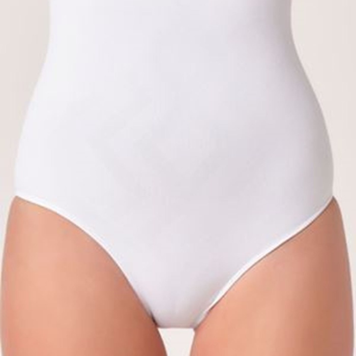 Beyaz Kadın Dikişsiz Slip Korse - 780