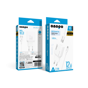 Onopo S3 12W 2.4A Micro USB Şarj Cihazı – Hızlı ve Güvenli Şarj!