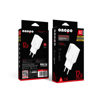 Onopo S2 12W 2.4A USB Şarj Adaptörü – Hızlı ve Güvenli Şarj!