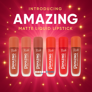 Rose Amazing Matte Lipgloss - Uzun Süre Kalıcı Mat Ruj Serisi (6 Renk Seçeneği)