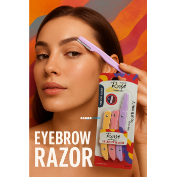 Rose Cosmetics 3’lü Kaş Usturası | Pratik ve Acısız Kaş Şekillendirme