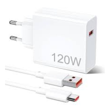 Xiaomi 120W Süper Hızlı Şarj Cihazı | Orijinal Adaptör + Type-C Kablosu | HyperCharge Teknolojisi Ürün Kutu Çıkmasıdır Kutusuzdur