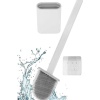 GRİ RENK Duvara Yapışkanlı Silikon Tuvalet Fırçası