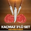 Lazoğlu El Yapımı Sürmene Kasap ve Kurban Seti 3 Parça
